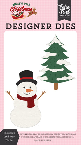 Snowman and Tree - Echo Park Die Set