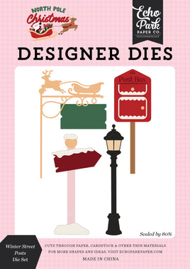 Winter Street Posts - Echo Park Die Set