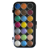 Yasutomo Niji Pearlescent 21 Color Watercolor Palette