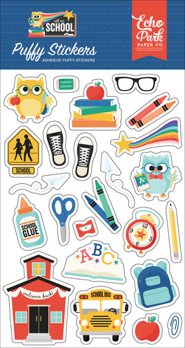 Off To School - Echo Park Puffy Stickers