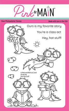 Hey Hot Stuff - Clear Stamp