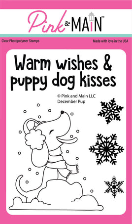 December Pup - Clear Stamp