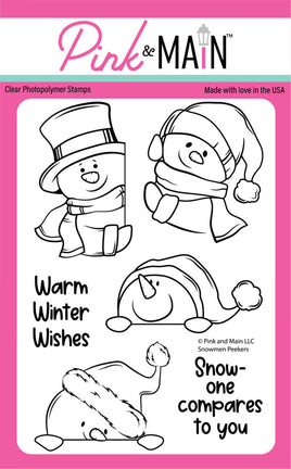 Snowman Peekers - Clear Stamp