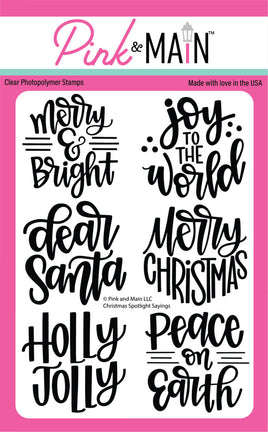 Christmas Spotlight Sayings - Clear Stamp