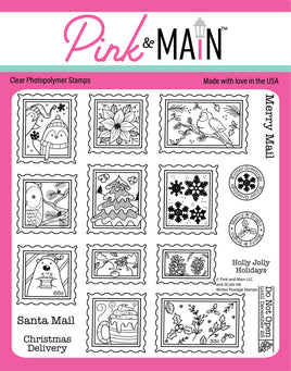 Winter Postage Stamps - Clear Stamp