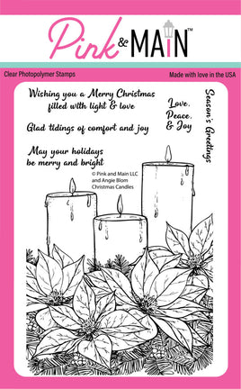 Christmas Candles - Clear Stamp