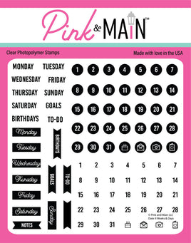 Date It Weeks & Days - Clear Stamp
