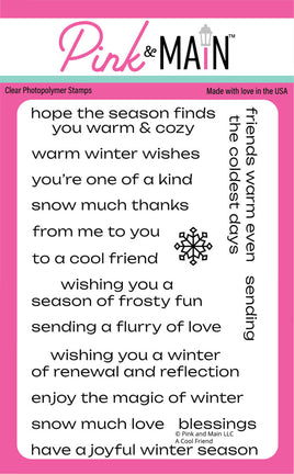 A Cool Friend - Clear Stamp