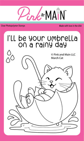 March Cat -  Clear Stamp