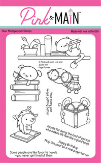 Page Turner - Pink & Main Clear Stamp