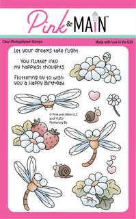 Fluttering By - Clear Stamp