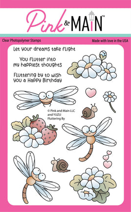 Fluttering By - Clear Stamp