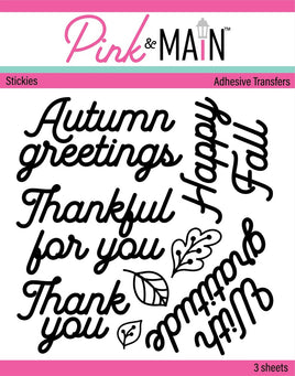 Autumn Greetings - Adhesive Transfer Stickies