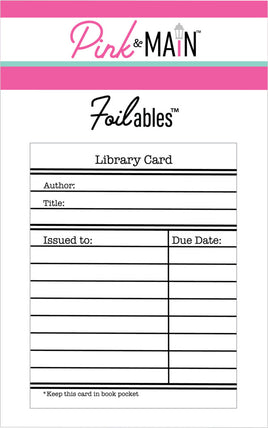 Library Card - Foilables Panels