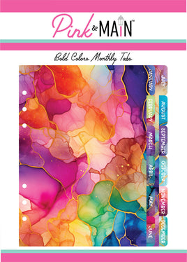Bold Colors - Monthly Tabs