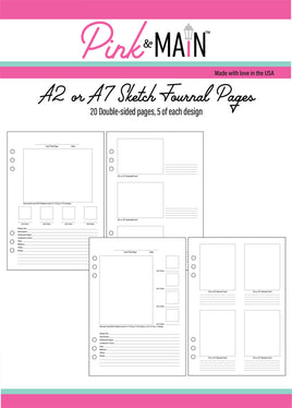 A2 or A7 Sketch - Journal Pages