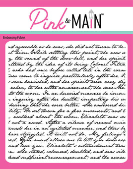 Vintage Script - Embossing Folder