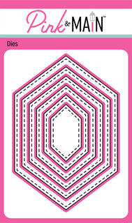 Oblong Stitched Hexagon - Die