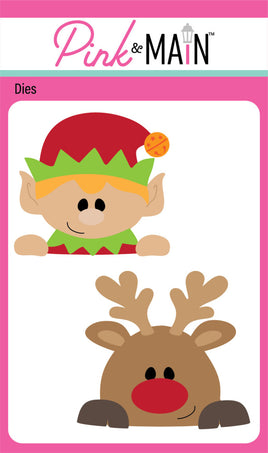 Deer and Elf Peeker - Die