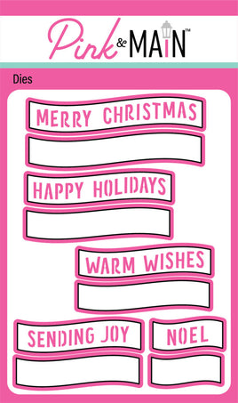 Christmas Sentiment Strip - Die