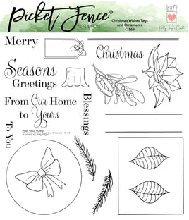 Christmas Wishes Tags and Ornaments - Clear Stamp