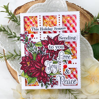 Peaceful Christmas Flowers - Clear Stamp