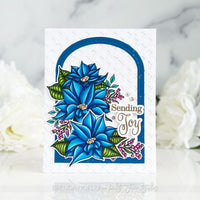 Peaceful Christmas Flowers - Clear Stamp