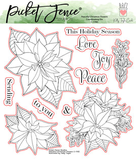 Peaceful Christmas Flowers -Die