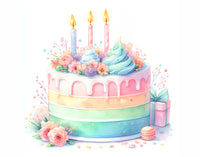 Watercolor Sugar Confections (12pk) - Fabulously Glossy A2 Card Fronts