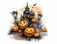 Halloween Cottages (12pk) - Fabulously Glossy A2 Card Fronts