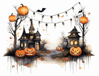 Halloween Cottages (12pk) - Fabulously Glossy A2 Card Fronts