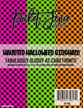 Haunted Halloween Gingham (6pk) - Fabulously Glossy Card Stock