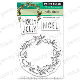 Holly Circle (Mini) - Clear Stamp