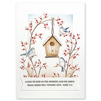 Birdhouse Berries - Cling Stamp