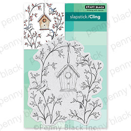 Birdhouse Berries - Cling Stamp
