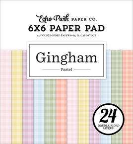 Pastel Gingham - Echo Park 6x6 Paper Pad