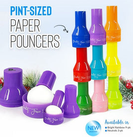 Pint-sized Paper Pouncers, Bright Rainbow (9pk)