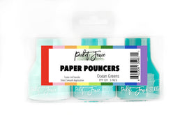 Paper Pouncers, Ocean Greens (3pk)