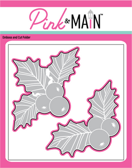 Holly and Berries Emboss and Cut Folder