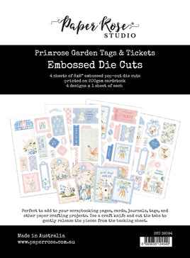 Primrose Garden Easter 6x8" Tags & Tickets Embossed Die Cuts 36094