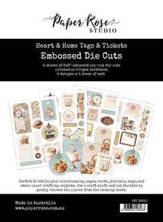 Heart & Home 6x8 Tags & Tickets Embossed Die Cuts 36550