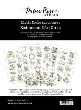 Little Koala Adventures 6 x 8" Embossed Die Cuts 36661