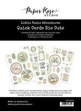 Little Koala Adventures 6x8" Quick Cards Die Cuts 36697