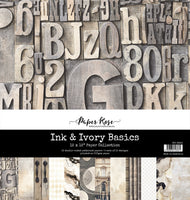 Ink & Ivory Basics 12x12 Paper Collection 36823