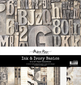 Ink & Ivory Basics 12x12 Paper Collection 36823
