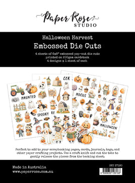 Halloween Harvest 6 x 8" Embossed Die Cuts