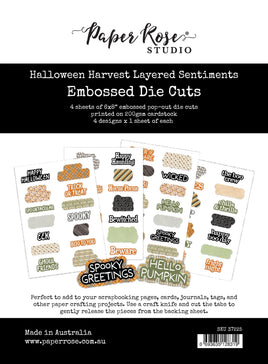 Halloween Harvest 6 x 8" Layered Sentiments