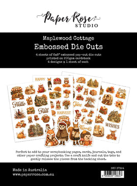 Maplewood Cottage 6 x 8" Embossed Die Cuts