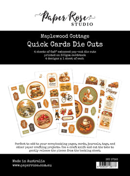 Maplewood Cottage 6x8" Quick Cards Die Cuts