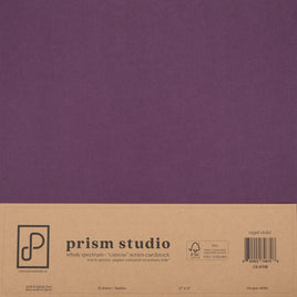 Regal Violet - 12X12 12X12 Whole Spectrum "Canvas" Series Textured Cardstock (25 Sheets)